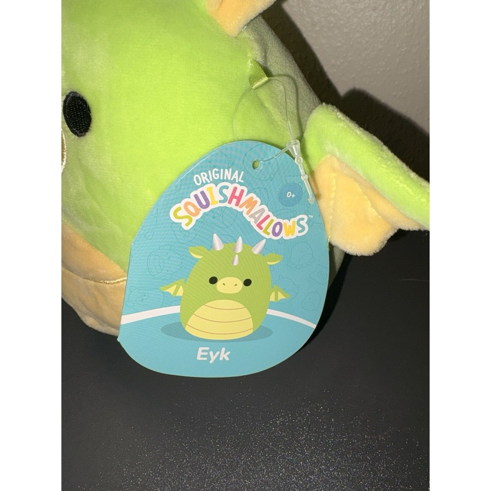 NEW Squishmallows 8" Miles The Dragon Stuffed Animal Plush Green - Picture 3 of 6
